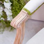 Стул с подлокотниками золотистый из бука с изображением птиц и цветов Blooming Birds варинант исполнения - 2 | Loft Concept в Кирове