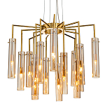 Люстра со стеклянными цилиндрическими плафонами Luminous Cylinders Amber варинант исполнения - 1 | Loft Concept в Кирове