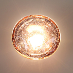 Бра с круглым плафоном из прозрачного стекла с пузырьками воздуха Effervia  варинант исполнения - 6 | Loft Concept в Кирове