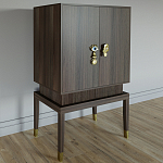 Кабинетный шкаф Elsa Dreams Walnut с 2-мя ящиками варинант исполнения - 6 | Loft Concept в Кирове