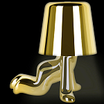 Настольная лампа фигурная цвета золото с гладким абажуром Высота 17 см Sophia варинант исполнения - 5 | Loft Concept в Кирове