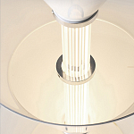 Подвесной светильник светодиодный в виде ряда белых металлических конусов  Herringbone варинант исполнения - 8 | Loft Concept в Кирове