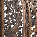 Ширма с  орнаментом ручная резьба Indian Antique Furniture варинант исполнения - 4 | Loft Concept в Кирове