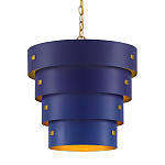 Подвесной светильник фигурный синий из 4-х широких колец Alternating Rings варинант исполнения - 1 | Loft Concept в Кирове