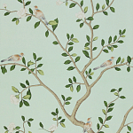 Обои ручная роспись Gustavian Garden Spring on white dyed paper варинант исполнения - 2 | Loft Concept в Кирове