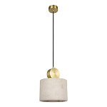 Подвесной светильник с круглым мраморным плафоном Marble square варинант исполнения - 1 | Loft Concept в Кирове