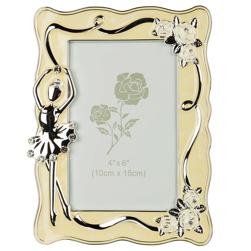 Фоторамка детская Childhood Corner Ballerina Серебряный Бежевый в Кирове | Loft Concept 