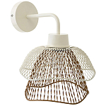 Бра с сетчатым металлическим абажуром Beige Gold Mesh Lampshade варинант исполнения - 1 | Loft Concept в Кирове