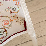 Полукресло из массива бука бежевое с растительным орнаментом Raffael Angel Beige Chair варинант исполнения - 5 | Loft Concept в Кирове