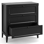 Комод с 3-мя ящиками черный Silva Black Chest of Drawers варинант исполнения - 3 | Loft Concept в Кирове