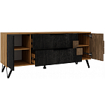 ТВ-тумба с  2-мя ящиками и закрытыми полками Stone Effect варинант исполнения - 3 | Loft Concept в Кирове