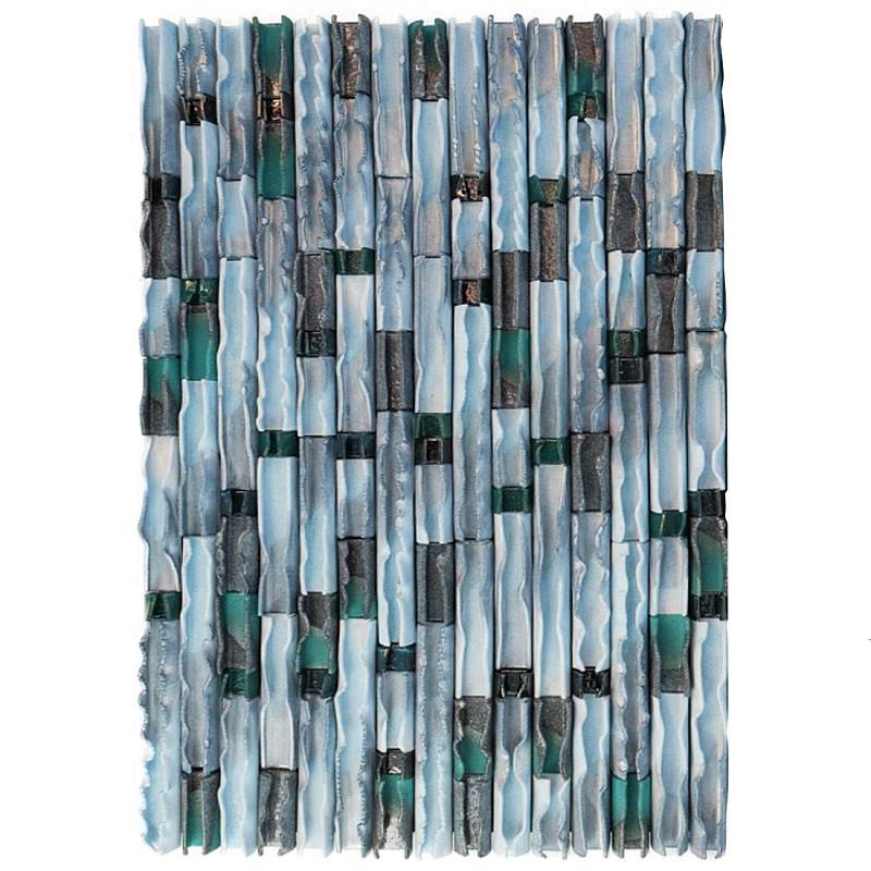 Фактурное Панно на стену Blue Energy Flow  Голубой в Кирове | Loft Concept 