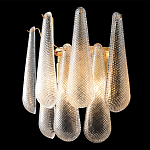 Бра с подвесками из рифленного стекла в форме капель Textured Glass варинант исполнения - 1 | Loft Concept в Кирове
