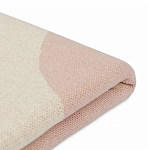 Плед из хлопка бежевого цвета с абстрактным принтом Elysian Flow Peach варинант исполнения - 4 | Loft Concept в Кирове