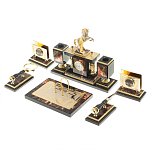 Настольный письменный набор из яшмы и долерита с декором в виде коня Manager Organizer варинант исполнения - 3 | Loft Concept в Кирове