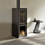 Дизайнерский журнальный столик чёрный с круглой столешницей Arycy варинант исполнения - 7 | Loft Concept в Кирове