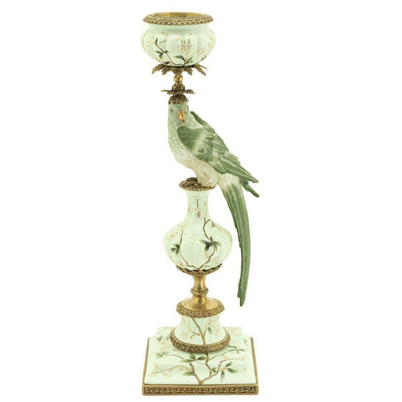 Подсвечник Candleholder Parrot Atlantide Green Зеленый Бронза Подсвечник Candleholder Parrot Atlantide Green Зеленый Бронза в Кирове | Loft Concept