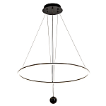 Светодиодная люстра Black LED Circle and Ball Lamp варинант исполнения - 2 | Loft Concept в Кирове