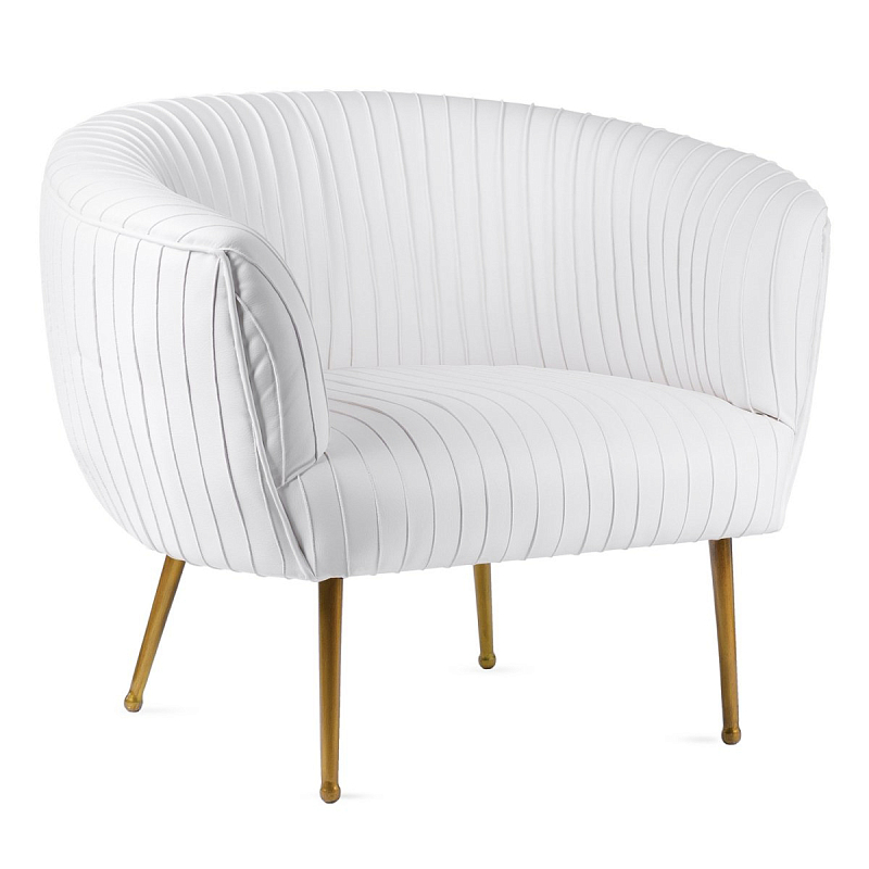 Кресло Kelly Wearstler SOUFFLE CHAIR - RUCHED Milk Молочный Латунь Кресло Kelly Wearstler SOUFFLE CHAIR - RUCHED Milk Молочный Латунь в Кирове | Loft Concept