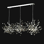 Люстра подвесная из трех частей с металлическими круглыми элементами Terzani Argent варинант исполнения - 9 | Loft Concept в Кирове