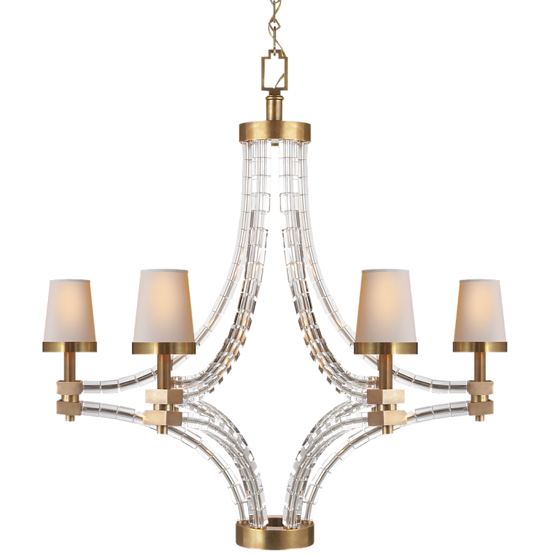 Люстра Crystal Cube Large Chandelier Латунь Прозрачный Люстра Crystal Cube Large Chandelier Латунь Прозрачный в Кирове | Loft Concept