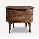 Прикроватный столик из дерева с 2-мя ящиками Moon Walnut Furniture варинант исполнения - 6 | Loft Concept в Кирове