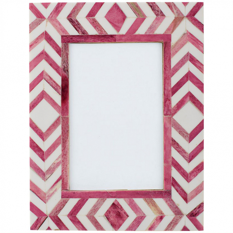 Фоторамка кость Pink Indian Bone Inlay photo frame Розовый Фоторамка кость Pink Indian Bone Inlay photo frame Розовый в Кирове | Loft Concept