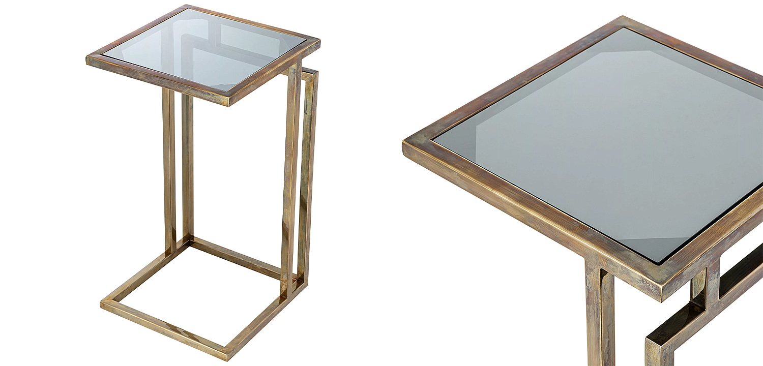 Приставной стол Eichholtz Side Table Marcus Brass Приставной стол Eichholtz Side Table Marcus Brass - Loft-Concept в Кирове
