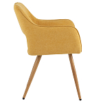 Стул в рогожке желтого цвета NEASAN STOOL варинант исполнения - 5 | Loft Concept в Кирове