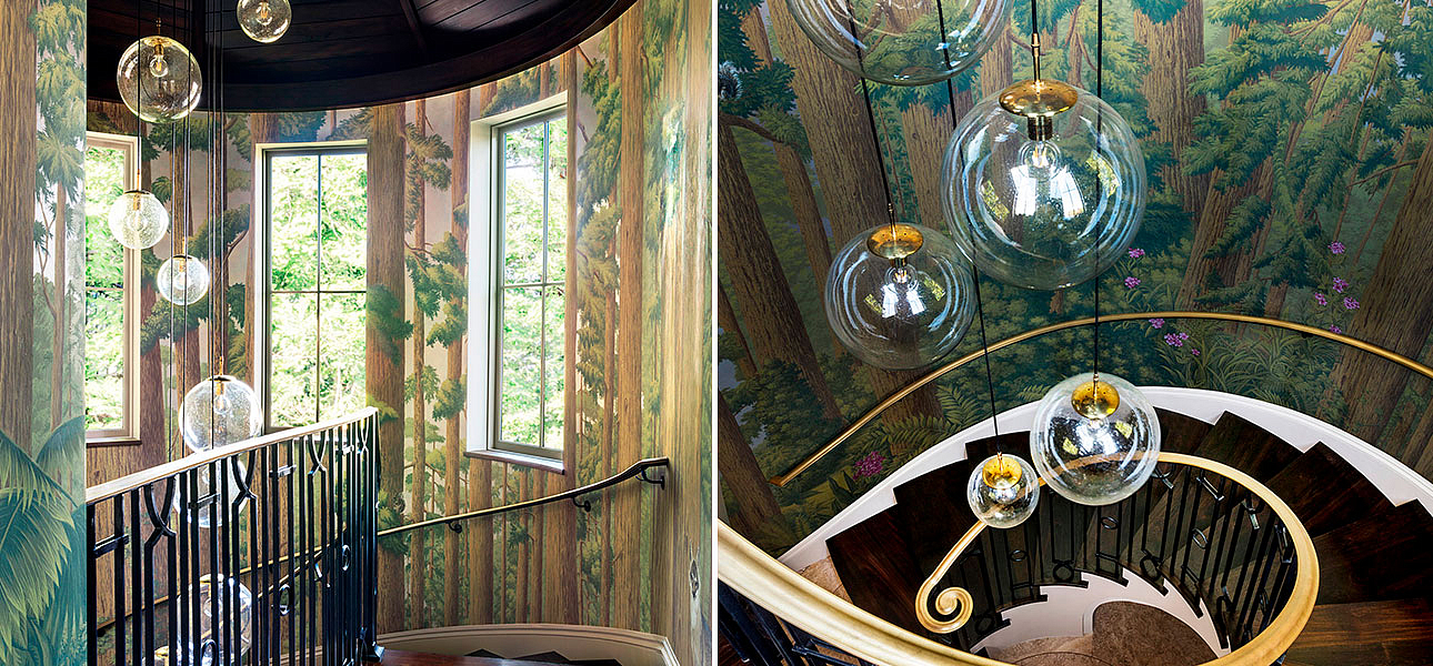 Обои ручная роспись Redwoods Roberts on Brushed Gold gilded paper Обои ручная роспись Redwoods Roberts on Brushed Gold gilded paper - Loft-Concept в Кирове