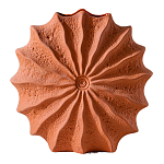 Ваза керамическая в виде круглой терракотовой морской раковины Galapagos варинант исполнения - 1 | Loft Concept в Кирове