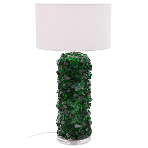 Настольная лампа Enide Green Table Lamp с абажуром