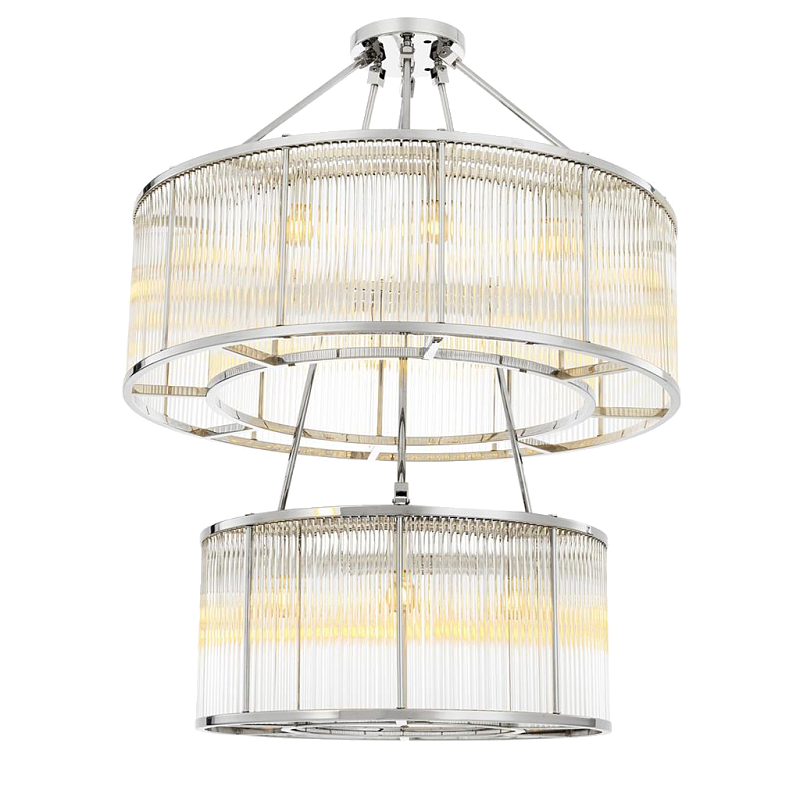 Люстра Chandelier Bernardi Nickel Никель Прозрачный в Кирове | Loft Concept 