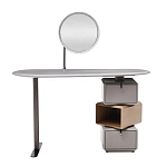 Консоль с зеркалом и  3-мя вращающимися ящиками Eloida варинант исполнения - 1 | Loft Concept в Кирове
