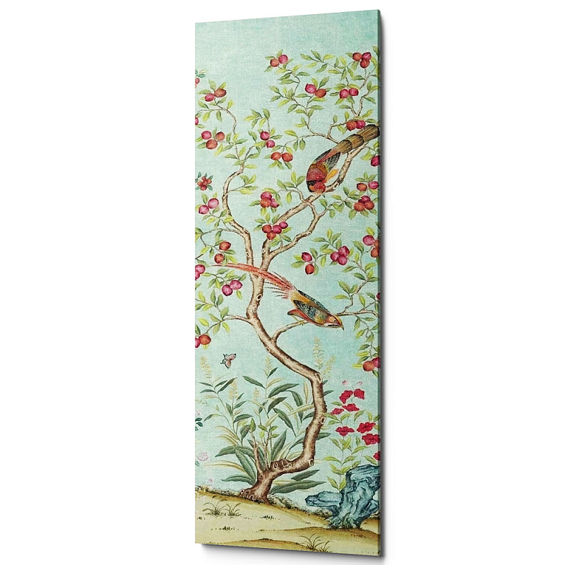 Постер Blue Chinoiserie 2 Голубой пастельный Постер Blue Chinoiserie 2 Голубой пастельный в Кирове | Loft Concept