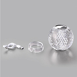 Настольная лампа с прозрачным шарообразным плафоном на цилиндрической подставке Crystal Globule варинант исполнения - 7 | Loft Concept в Кирове