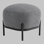 Пуф Стоун букле Fluffy темно-серый варинант исполнения - 1 | Loft Concept в Кирове