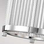 Подвесной светильник цвета хром с рифленым стеклянным цилиндрическим плафоном в современном стиле Feiss варинант исполнения - 6 | Loft Concept в Кирове