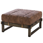 Пуф Duncan винтажная коричневая кожа  варинант исполнения - 2 | Loft Concept в Кирове