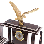 Настольный письменный набор из природного камня обсидиана с декором в виде орла Golden Eagle варинант исполнения - 2 | Loft Concept в Кирове