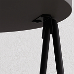 Стол приставной с 2-мя круглыми столешницами цвета антрацит ESSEL SIDE TABLE ANTHRACITE варинант исполнения - 1 | Loft Concept в Кирове