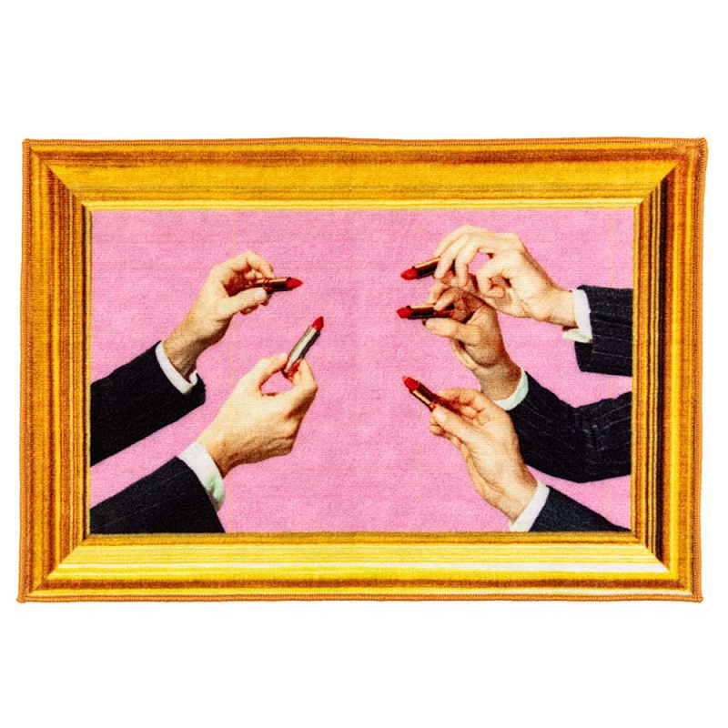 Коврик Seletti Lipstick Pink Мульти в Кирове | Loft Concept 