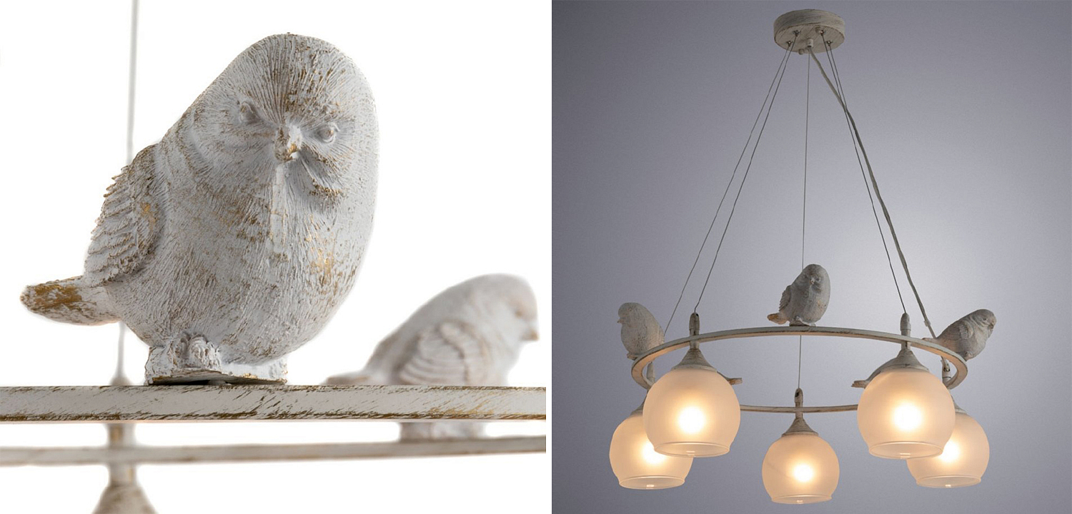 Люстра Provence Bird Chandelier white Люстра Provence Bird Chandelier white - Loft-Concept в Кирове