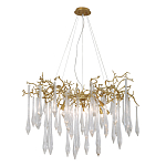 Люстра подвесная с прозрачными подвесками в форме капель Droplet Chandelier варинант исполнения - 3 | Loft Concept в Кирове