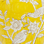 Настольная лампа желтая с изображением белых птиц Flight Among Acacia варинант исполнения - 6 | Loft Concept в Кирове