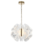 Люстра с крупными рельефным декором в виде лепестков 60 см Ethereal Bloom варинант исполнения - 3 | Loft Concept в Кирове