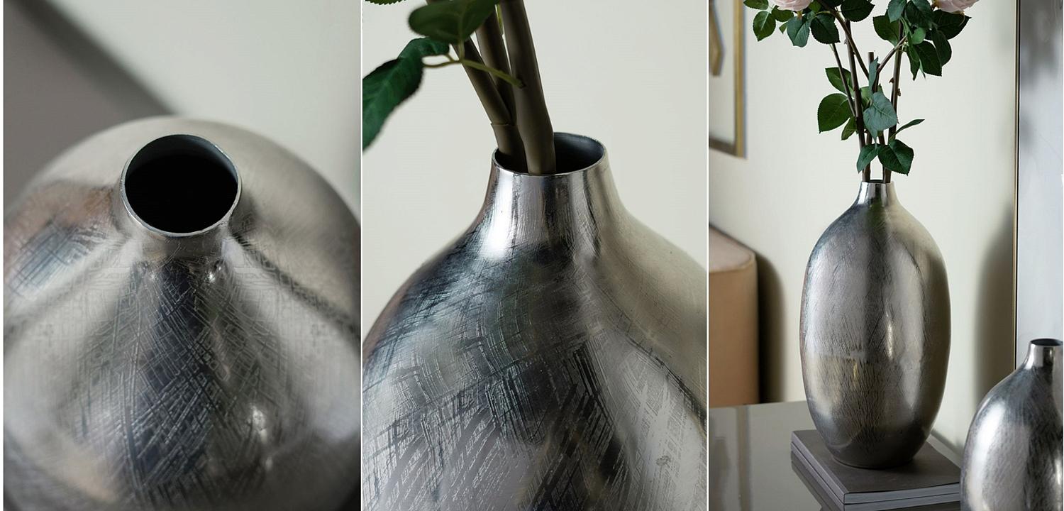Ваза Silvian Vase silver Ваза Silvian Vase silver - Loft-Concept в Кирове