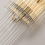 Бра с золотистым основанием и прозрачными трубками Nembus варинант исполнения - 3 | Loft Concept в Кирове