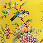 Настольная лампа желтая с изображением птиц Slip Away варинант исполнения - 6 | Loft Concept в Кирове