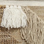 Панно из шерсти и хлопка с узором Beige Calista Cascade варинант исполнения - 3 | Loft Concept в Кирове